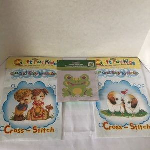 Cross stitch set, bundle of 3. NWOT